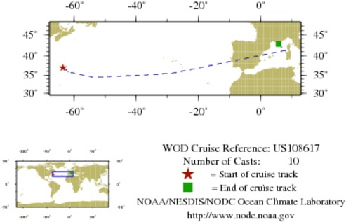 NODC Cruise US-108617 Information