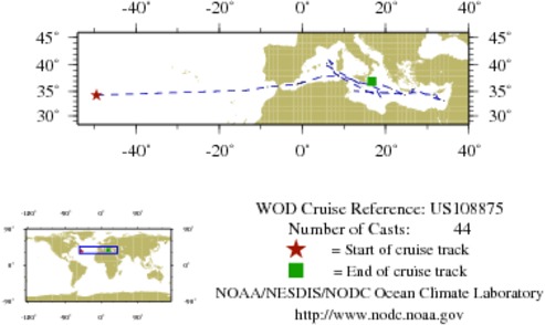 NODC Cruise US-108875 Information