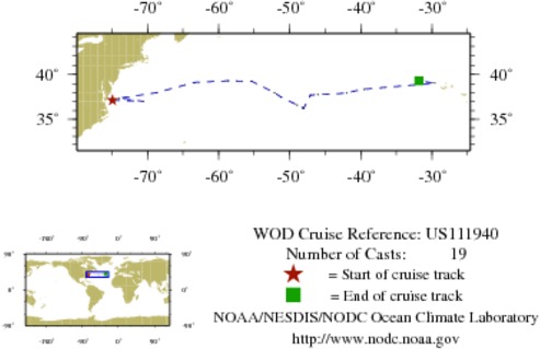 NODC Cruise US-111940 Information