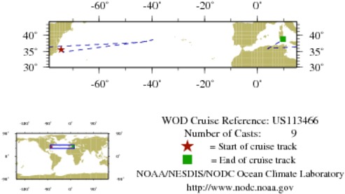 NODC Cruise US-113466 Information