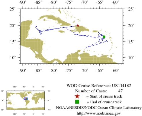 NODC Cruise US-114182 Information