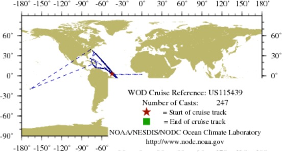 NODC Cruise US-115439 Information