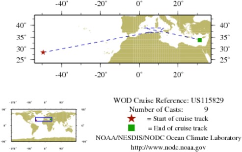 NODC Cruise US-115829 Information