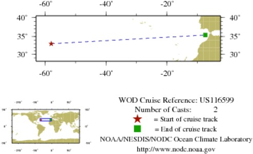 NODC Cruise US-116599 Information
