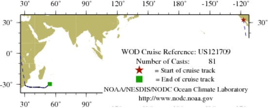 NODC Cruise US-121709 Information
