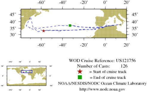 NODC Cruise US-121756 Information