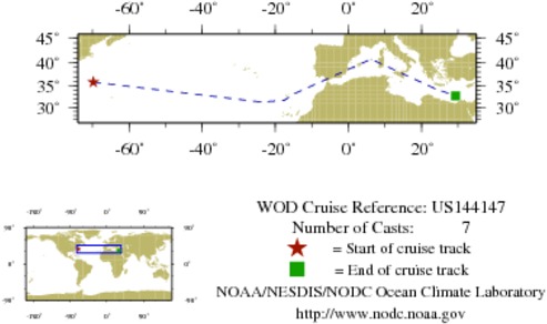NODC Cruise US-144147 Information