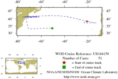 NODC Cruise US-144150 Information