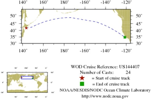 NODC Cruise US-144407 Information