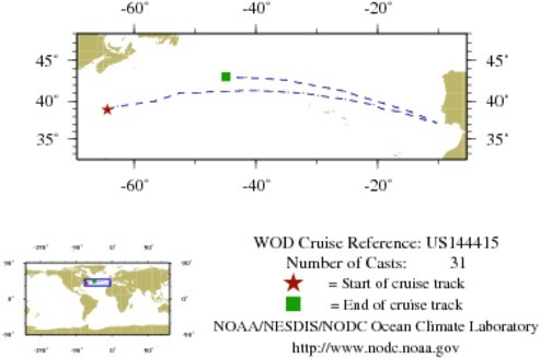 NODC Cruise US-144415 Information