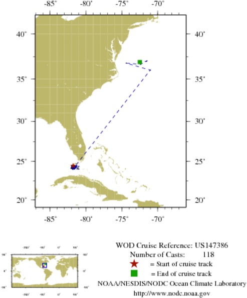 NODC Cruise US-147386 Information
