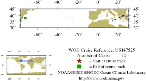 NODC Cruise US-147525 Information