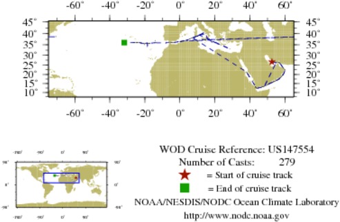 NODC Cruise US-147554 Information
