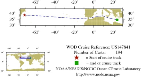 NODC Cruise US-147841 Information