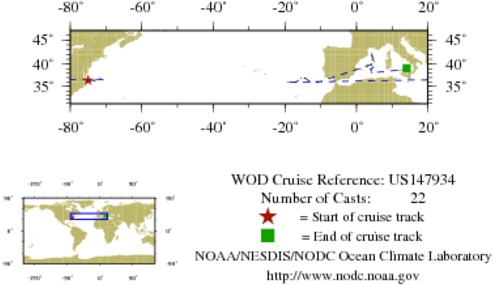 NODC Cruise US-147934 Information
