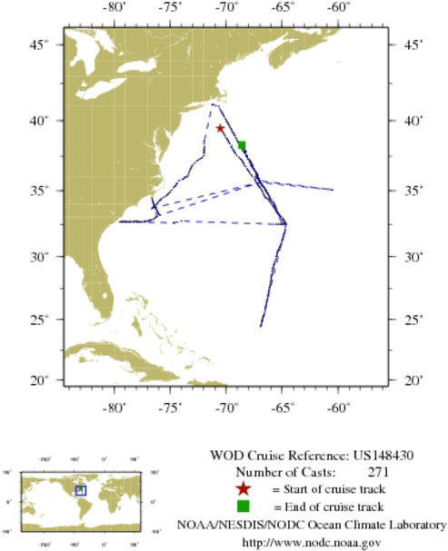 NODC Cruise US-148430 Information