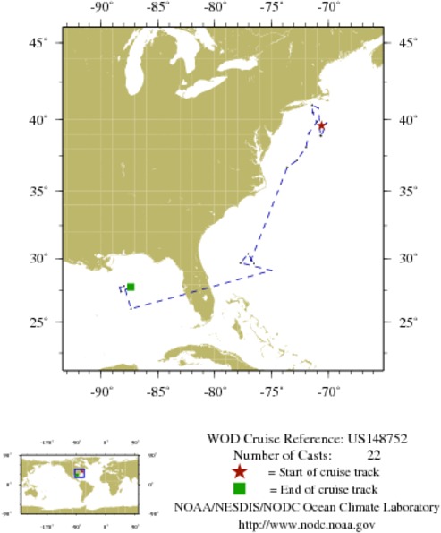 NODC Cruise US-148752 Information