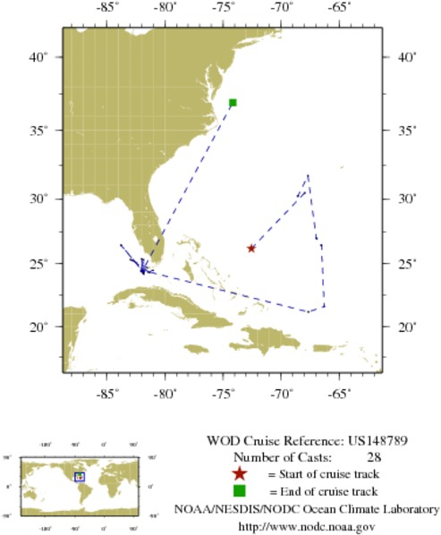 NODC Cruise US-148789 Information