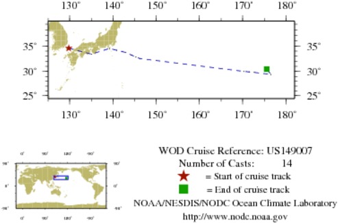 NODC Cruise US-149007 Information