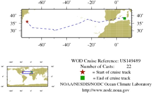 NODC Cruise US-149489 Information