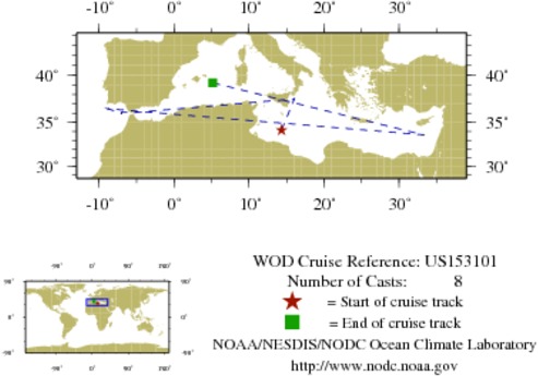 NODC Cruise US-153101 Information