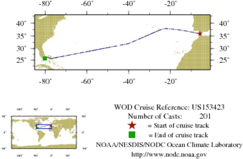 NODC Cruise US-153423 Information
