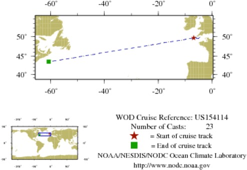 NODC Cruise US-154114 Information