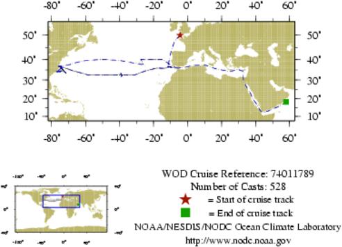 NODC Cruise 74-11789 Information